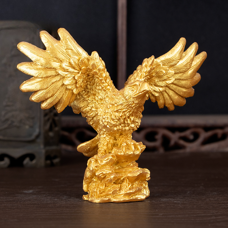 Home Decor Resin - Resin Golden Eagle Figurine Home Protection
