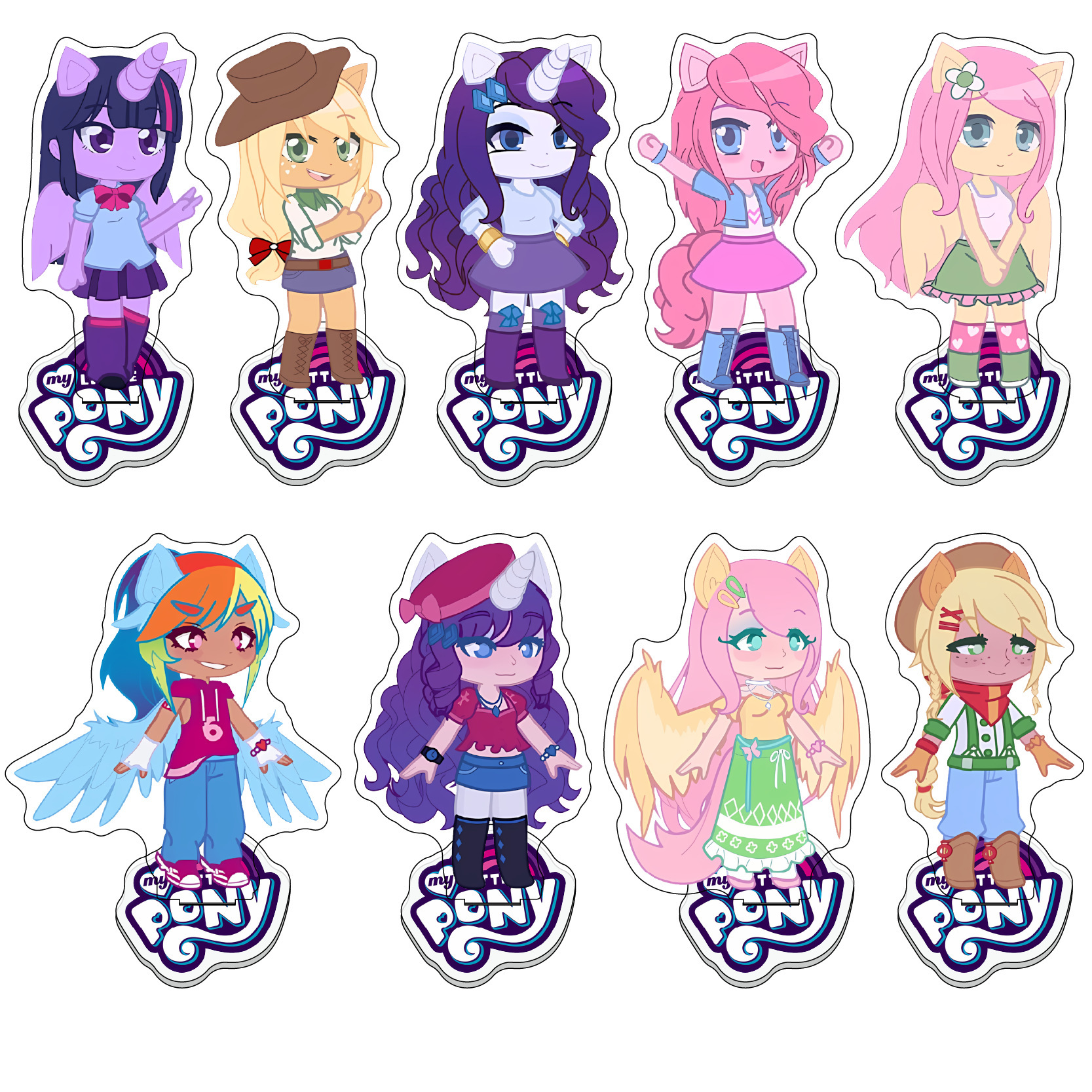 Home Decor Resin - Cute Pony Fantasy Acrylic Stand Magic