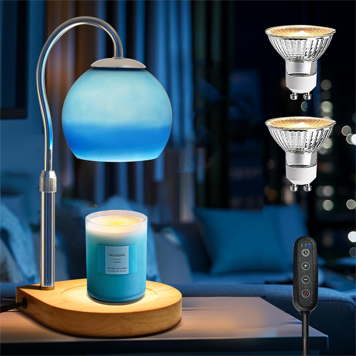Home Decor Free Images - Candle Warmer Lamp with Timer 2H/4H/8H,