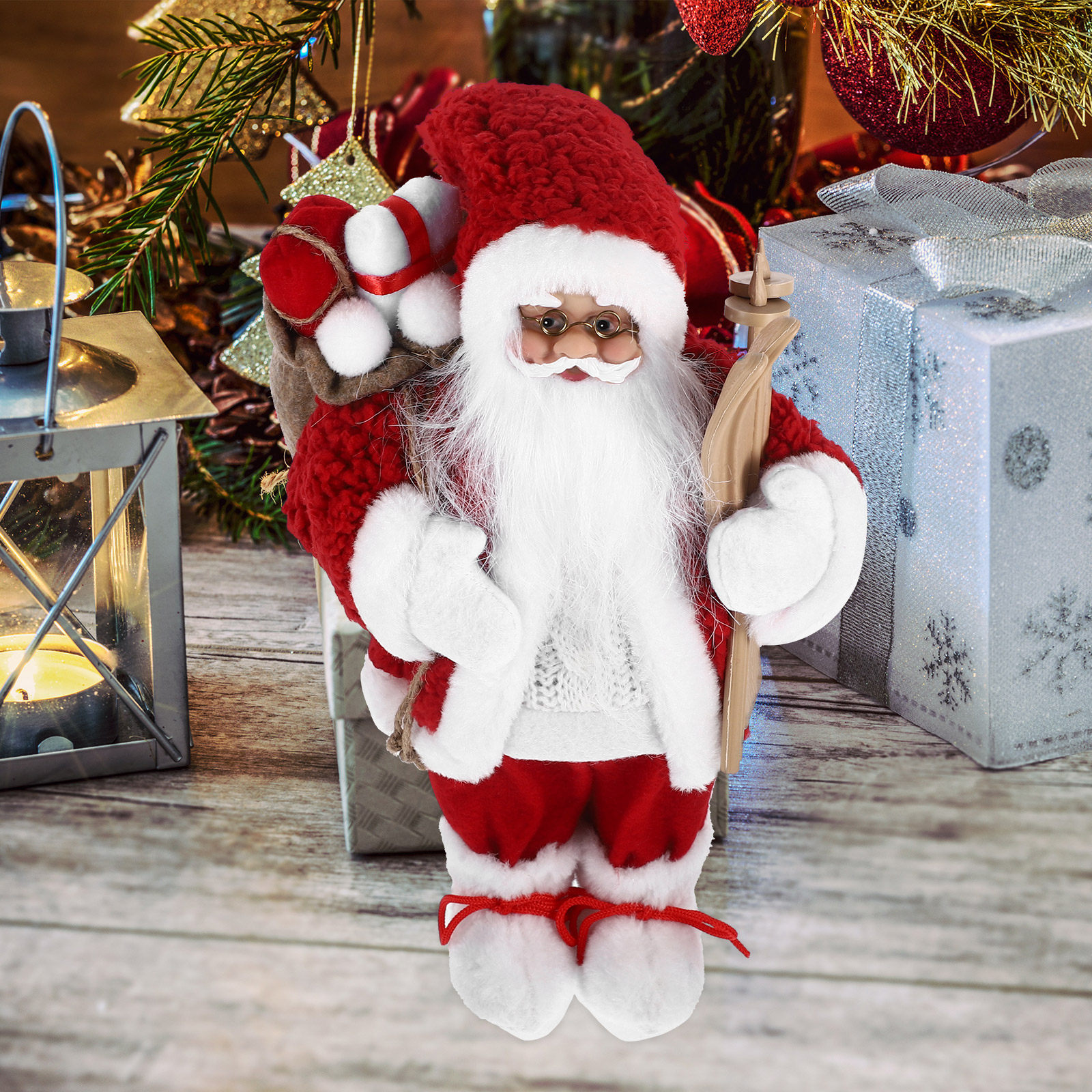 Home Decor Lovely Home - Lovely Santa Claus Statue Xmas Tabletop