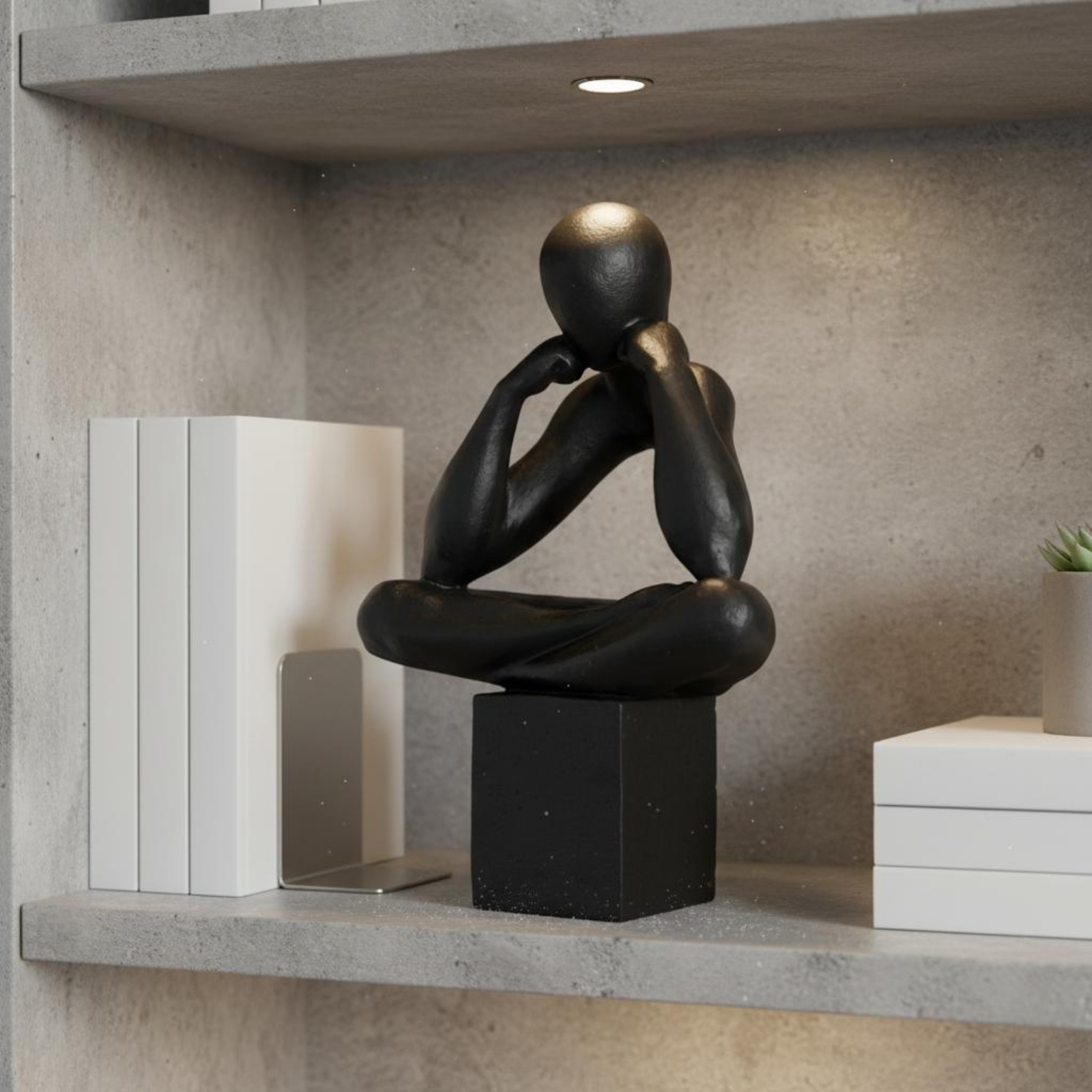 Abstract Sculpture Resin - Thinker Statue Modern Minimalist Meditation Statue