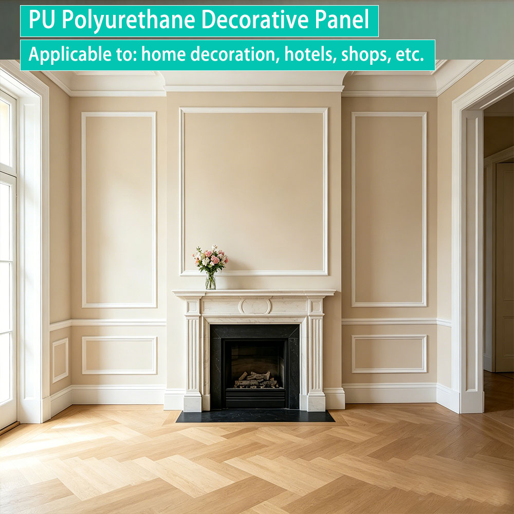 Home Decor Wall Molding - Polyurethane Imitation Plaster Line Stylish Background