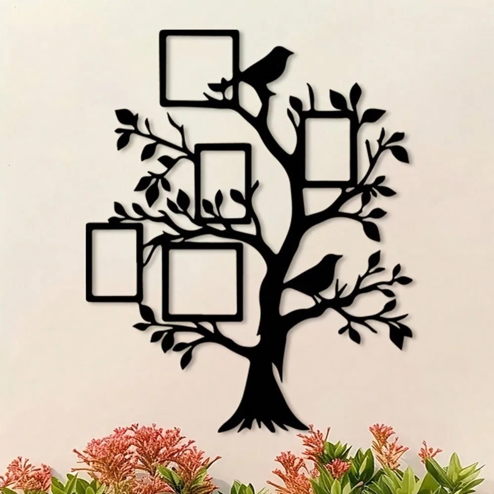 Home Decor Garden Ideas - Stylish Vintage Metal Tree Wall Art
