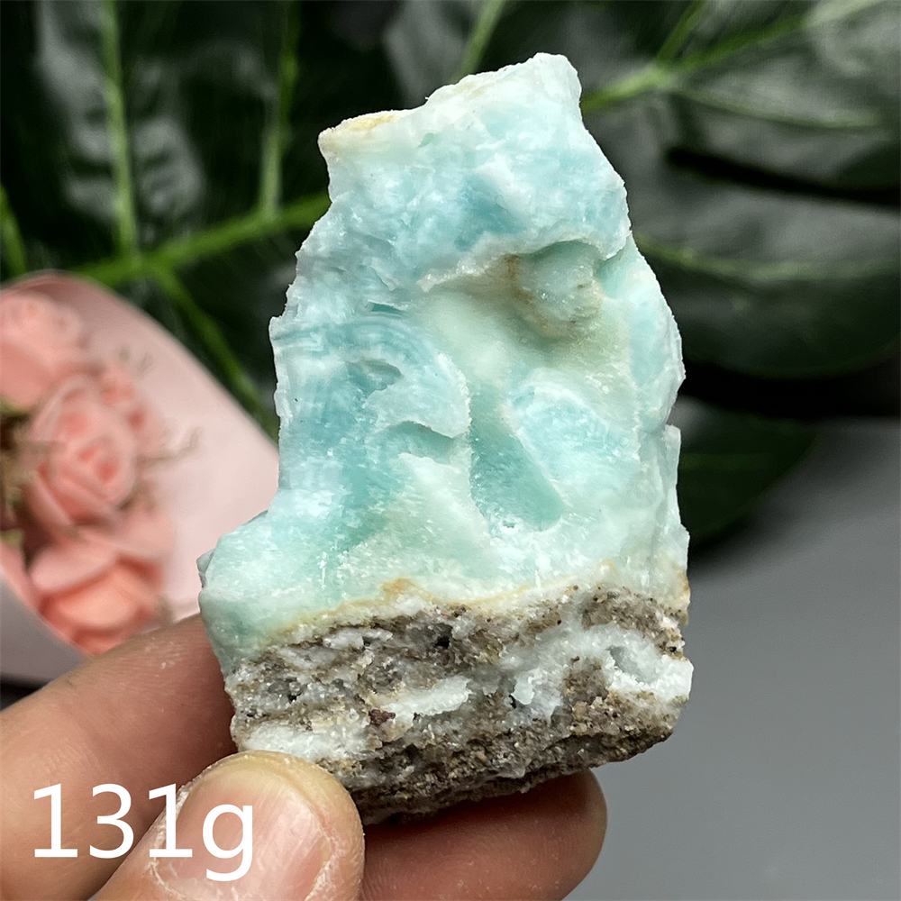 Home Decor Za - Natural gemstone Hemimorphite Larimar Original Mineral