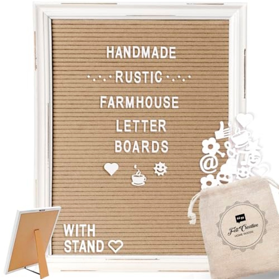 Wooden Letter Sign - Felt Letter Board Back to School