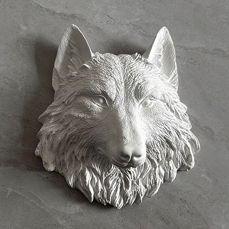 Home Decor Wall Molding - Animal Wolf Head Mold Lion Head
