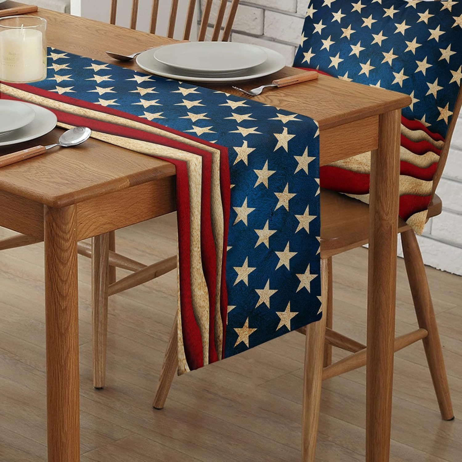 USA Flag Table Runner Compatib - Home Decor Usa review and price