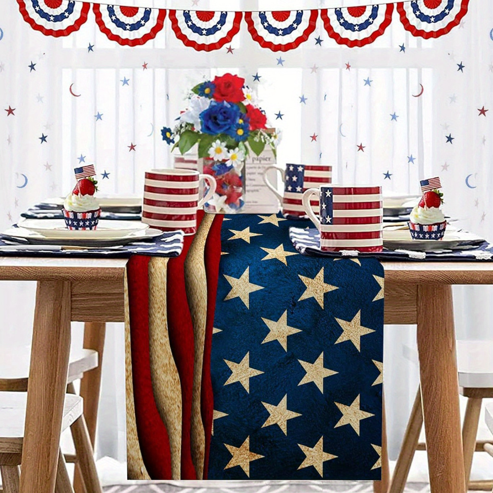 USA Flag Table Runner Compatib - Home Decor Usa review and price