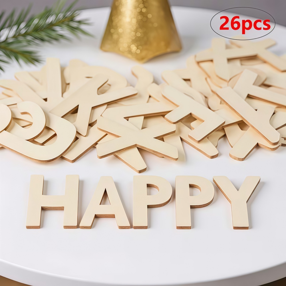 26pcs Designable Wood Letters  - Wooden Letter Sign review and price