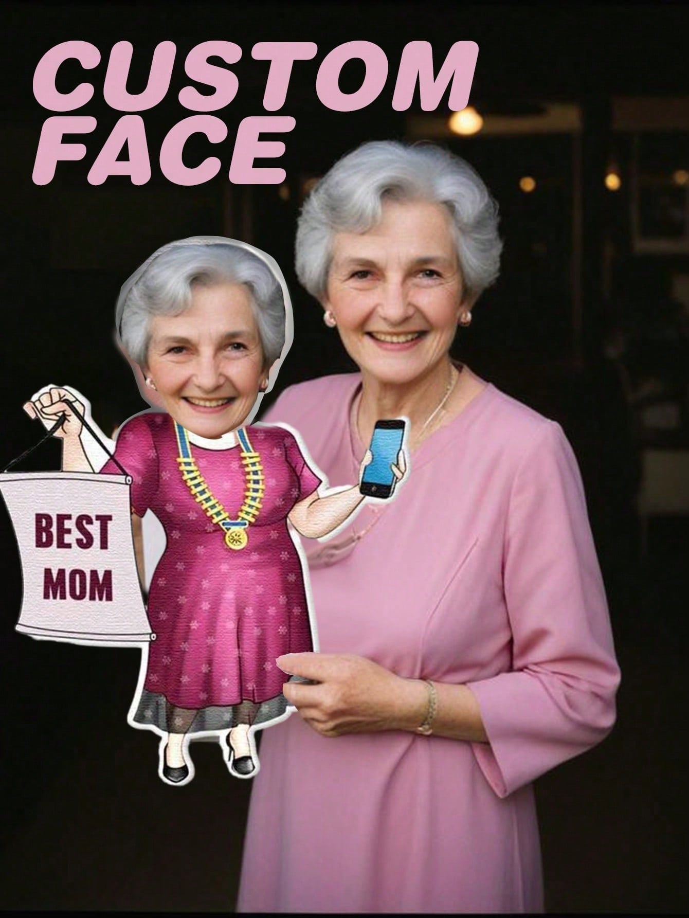 1pc Custom Face Pillow Persona - Home Decor Fabric review and price