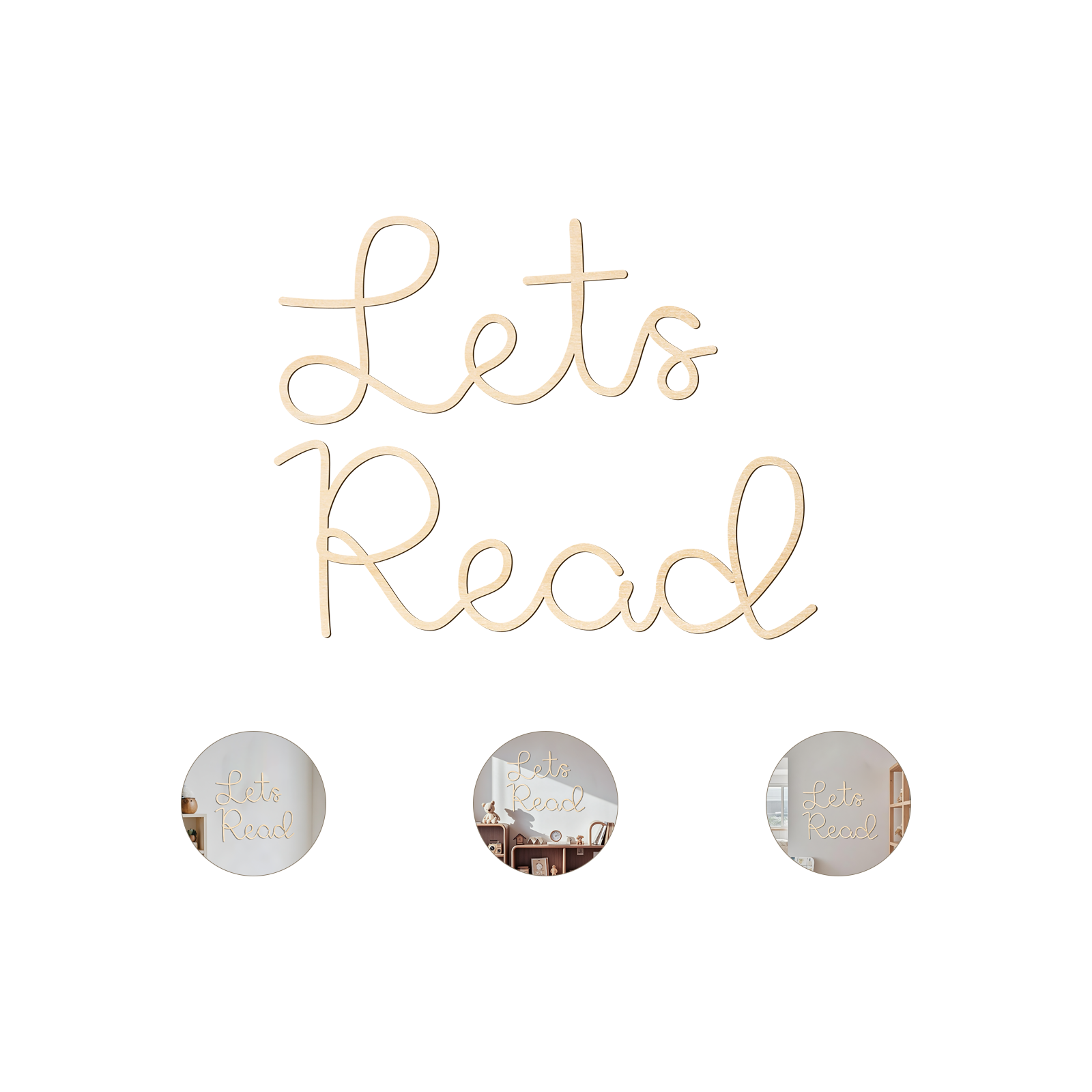 Let's Read Wooden Wall Sign -  - Wooden Letter Sign review and price