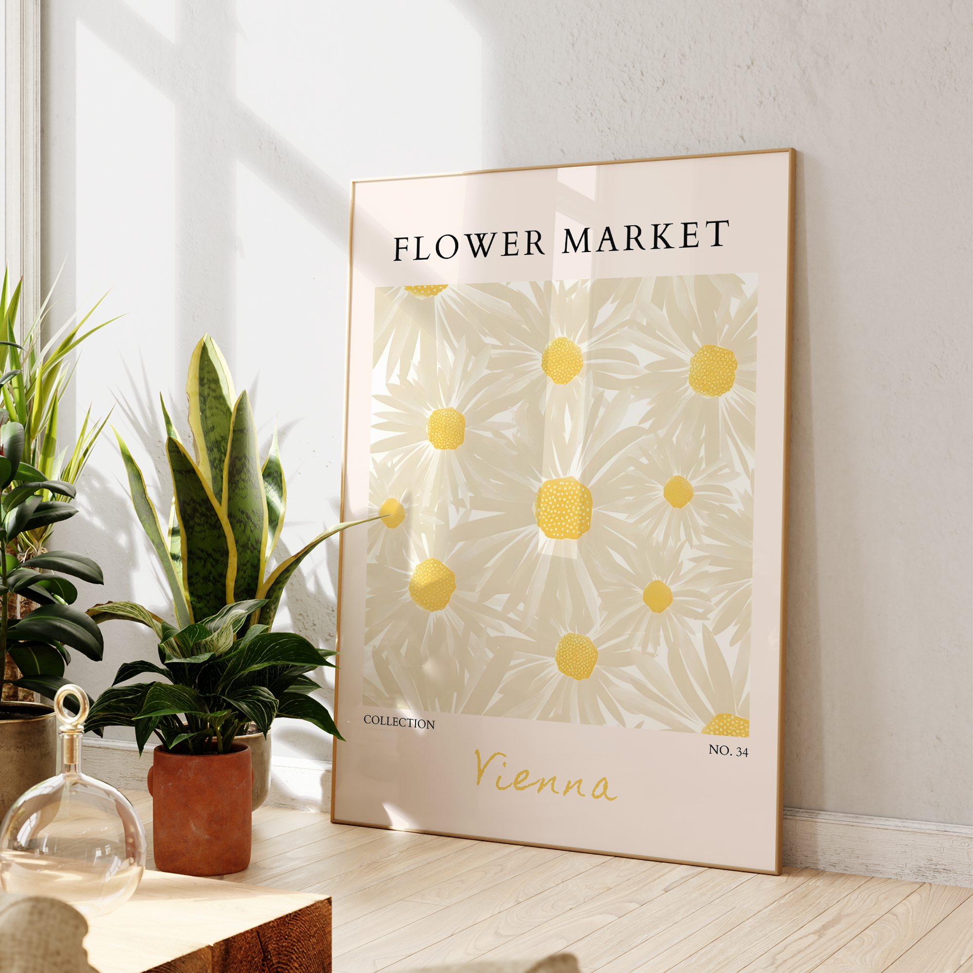 Modern Flower Market Yellow Fl - Home Decor Yellow review and price