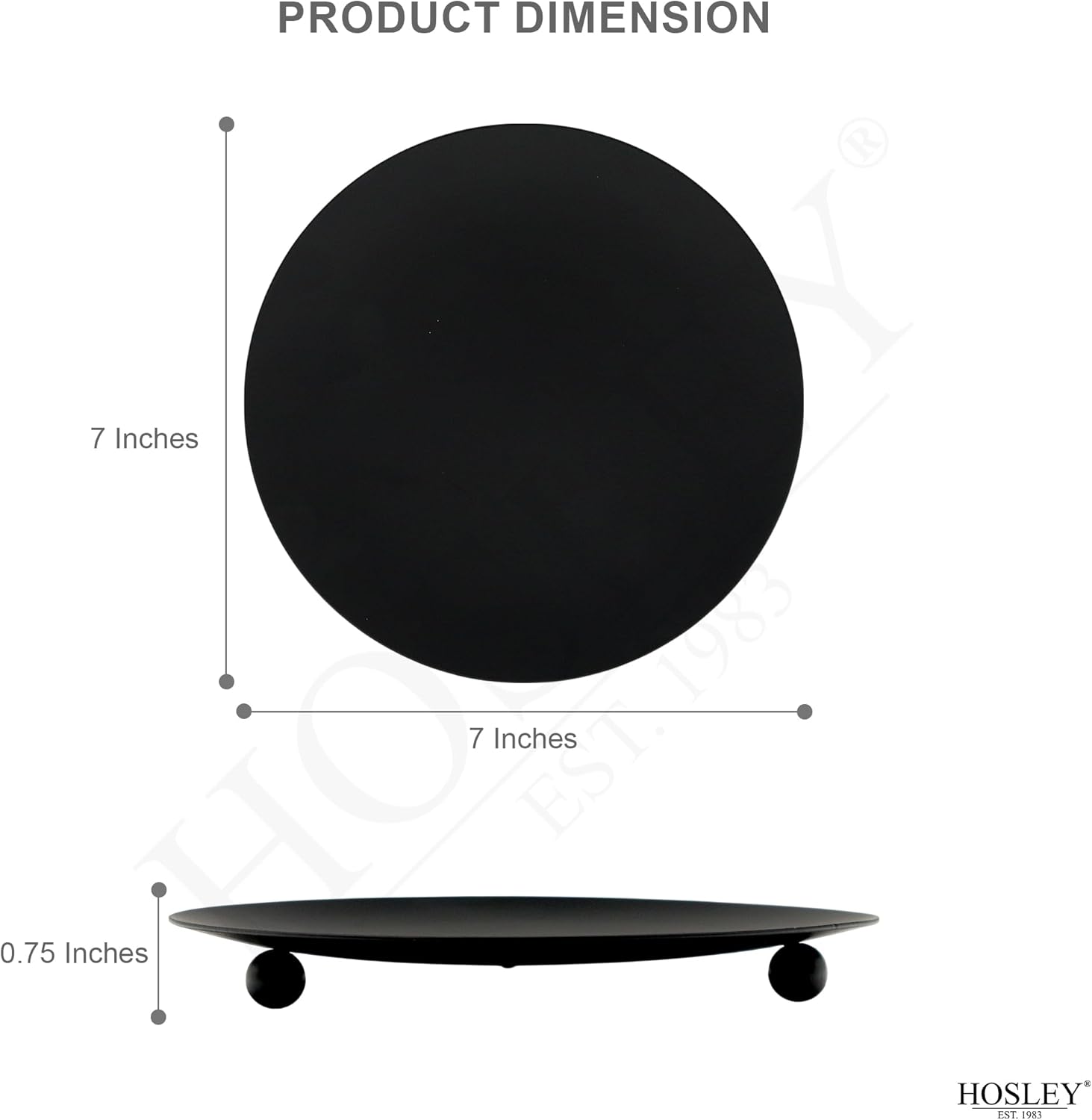7-Inch Black Iron Pillar Candl - Home Decor Free Images review and price
