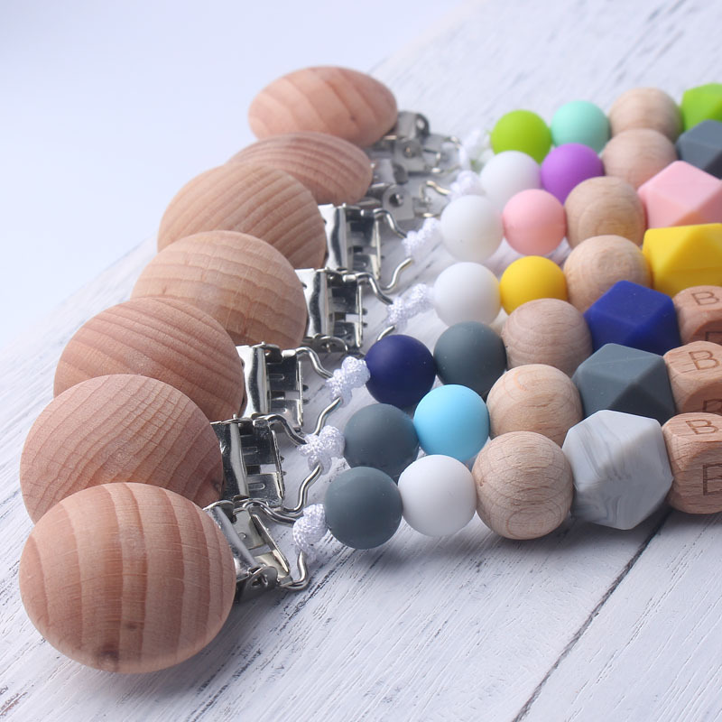 Baby Pacifier Clip with Wooden - Wooden Letter Sign review and price