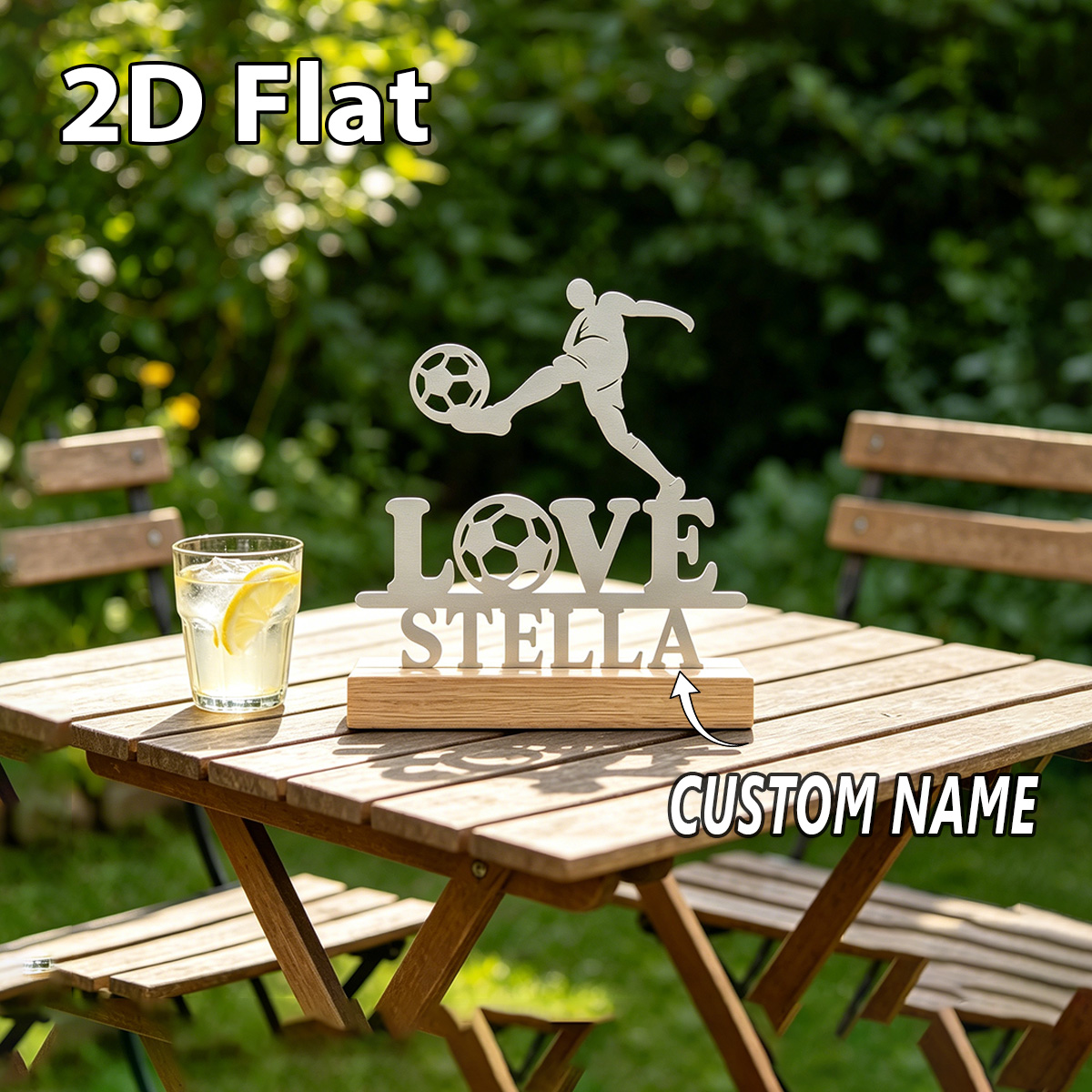1Pc Custom Name love football  - Home Decor Lovely Home review and price