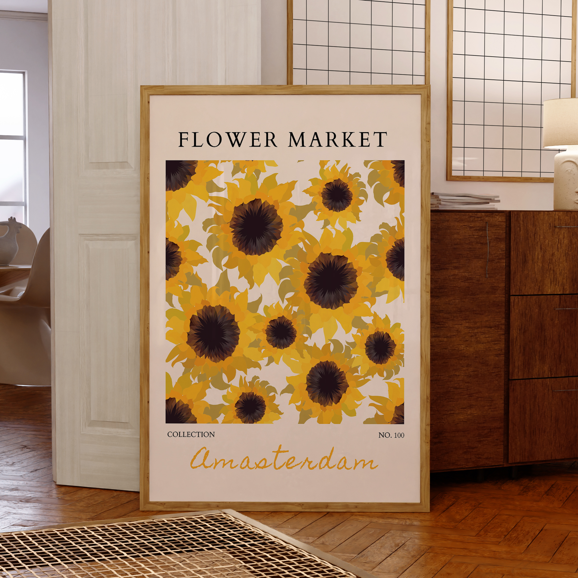 Modern Yellow Flowers Flower M - Home Decor Yellow review and price