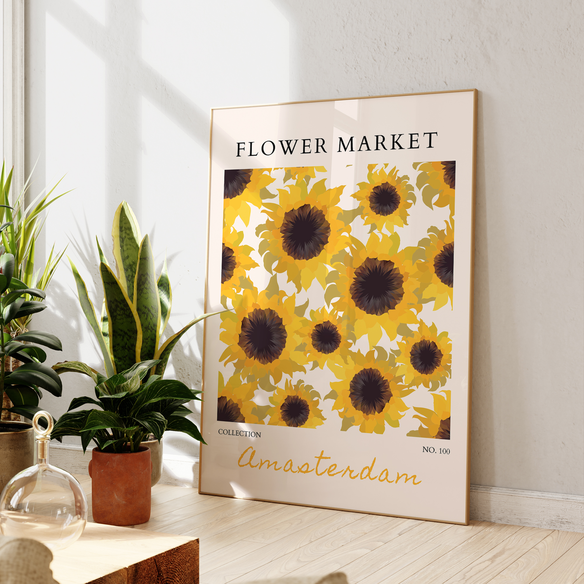 Modern Yellow Flowers Flower M - Home Decor Yellow review and price