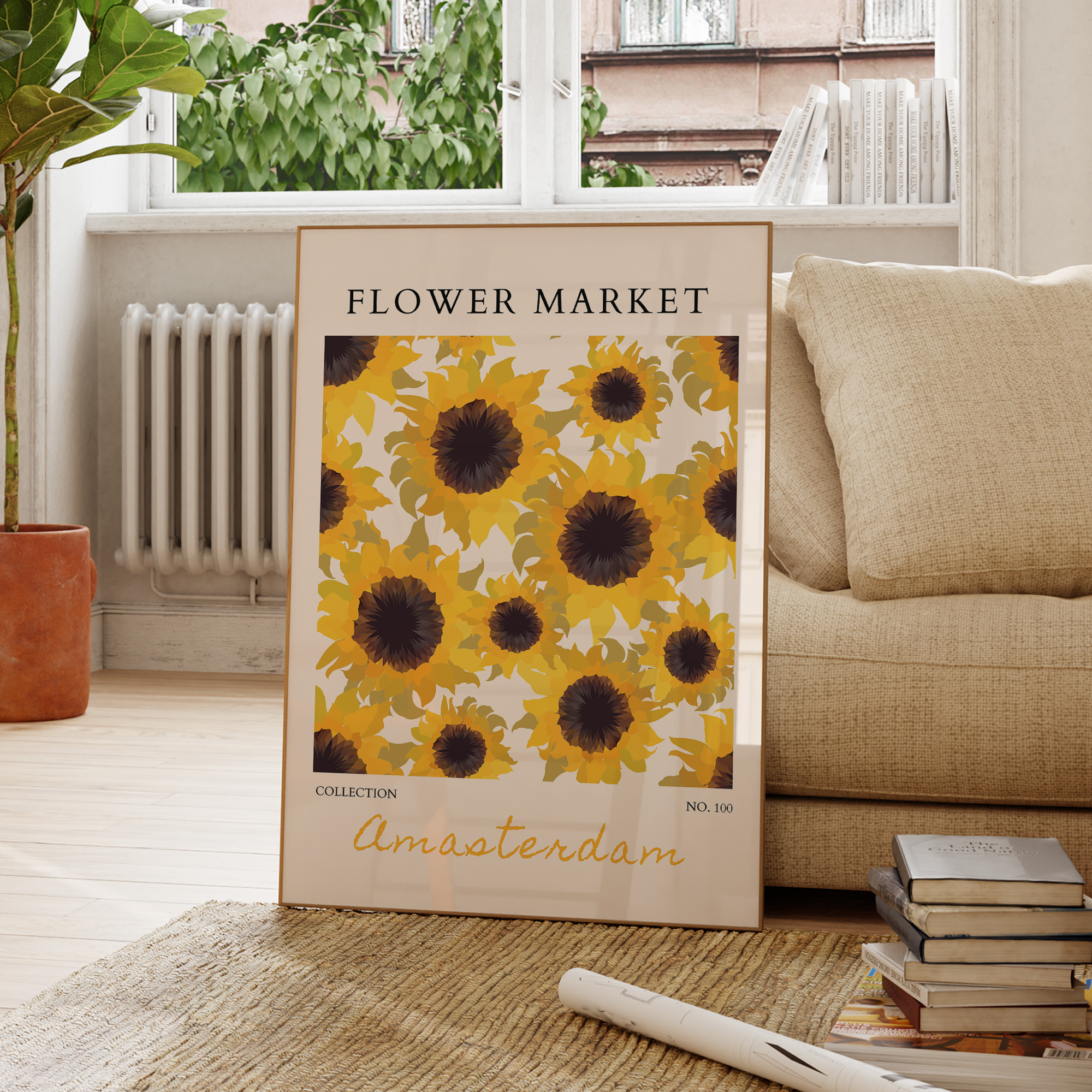 Modern Yellow Flowers Flower M - Home Decor Yellow review and price