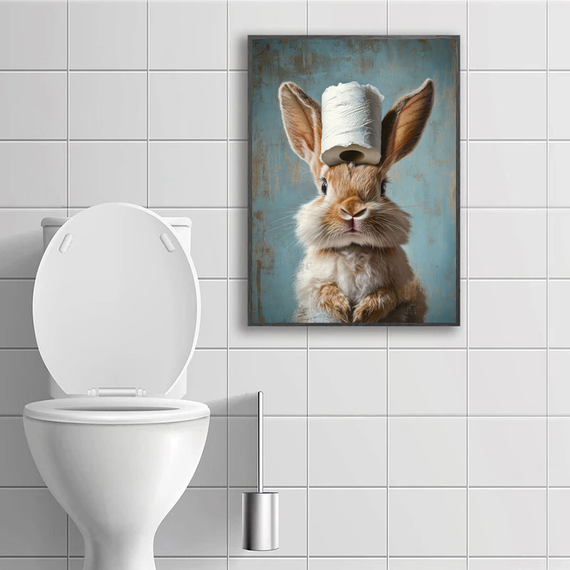 Cartoon Cute Funny Animals wit - Watercolor Poster Print review and price