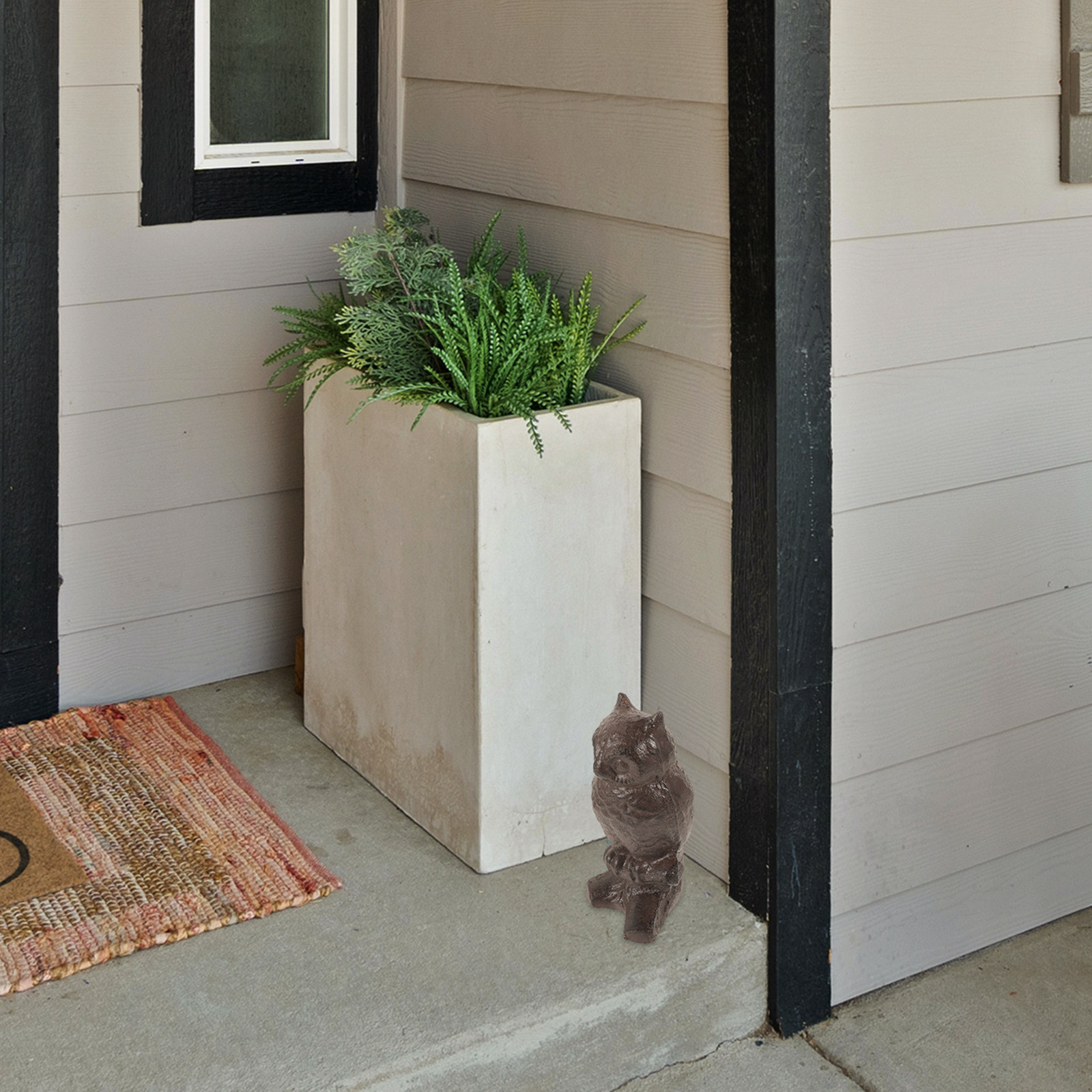 Lovely Owl Sculpture Iron Gard - Home Decor Garden Ideas review and price