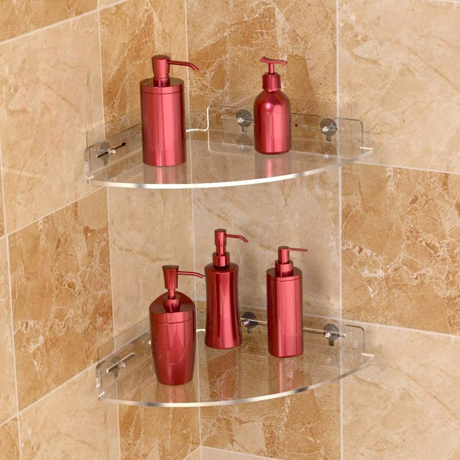 of 2 Shower Caddy Bathroom She - Floating Shelves review and price