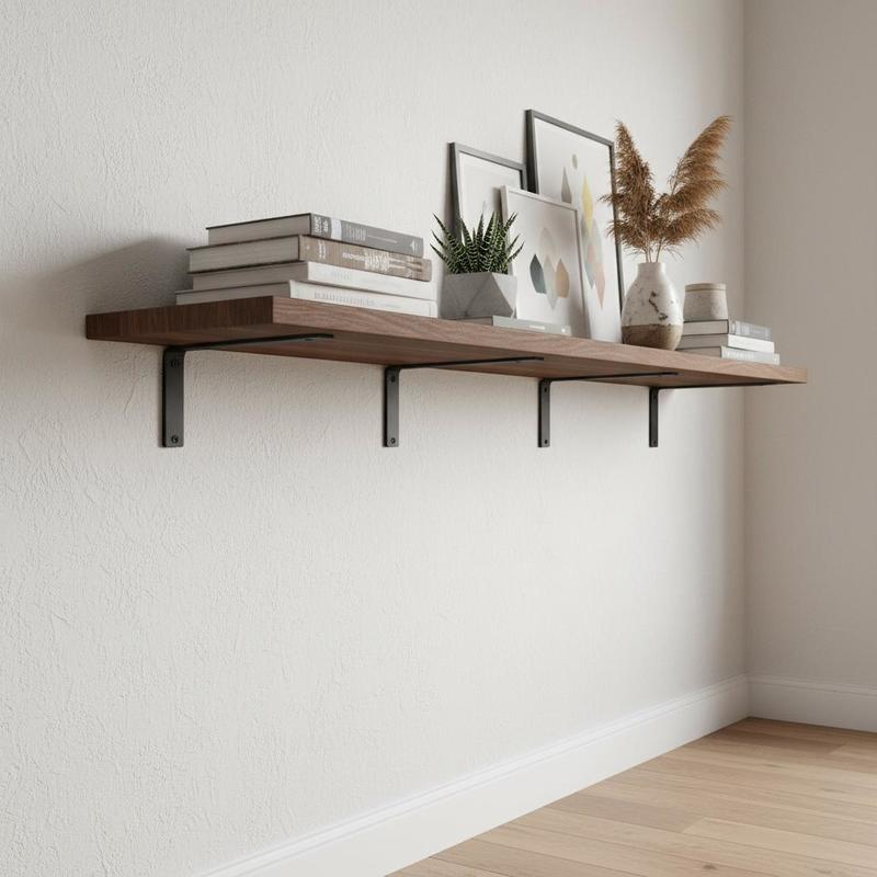 Shelf Bracket, 16 x 6 in 4 Pcs - Floating Shelves review and price