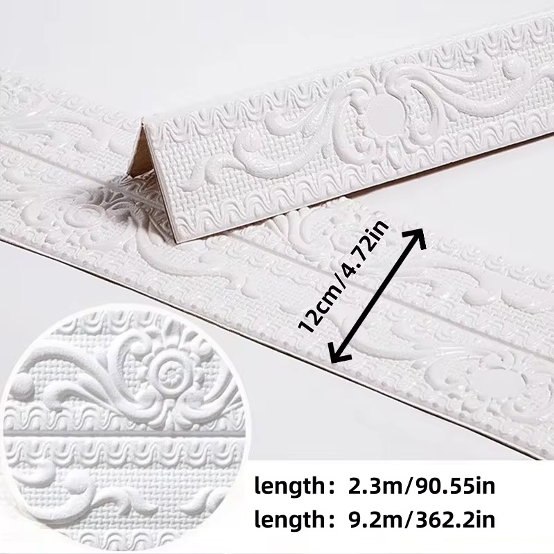 1ROLL 2.3MX12CM Skirting Ceili - Home Decor Wall Molding review and price
