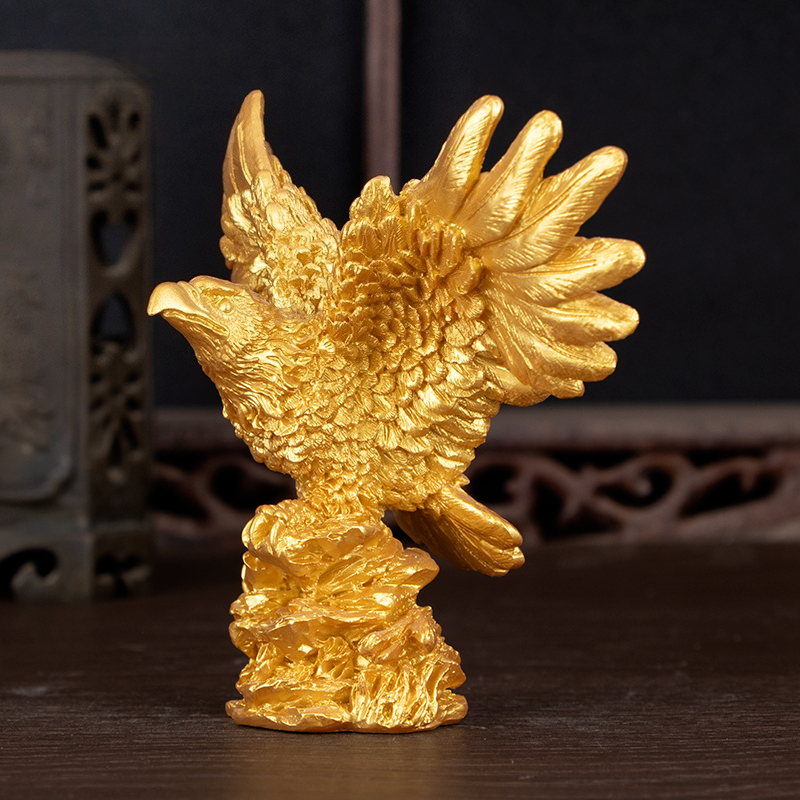 Resin Golden Eagle Figurine Ho - Home Decor Resin review and price