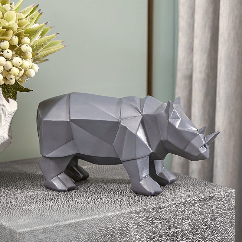 Resin Rhinoceros Elephant Stat - Abstract Sculpture Resin review and price