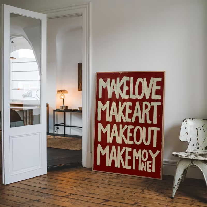 Modern,Retro Self Made Love Ki - Home Decor Lovely Home review and price