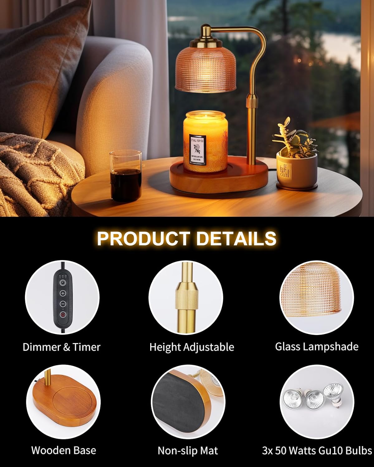 Candle Warmer Lamp With Timer  - Home Decor Free Images review and price