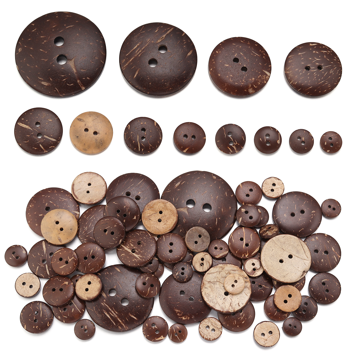 10-100Pcs Natural Coconut Shel - Home Decor Happy review and price