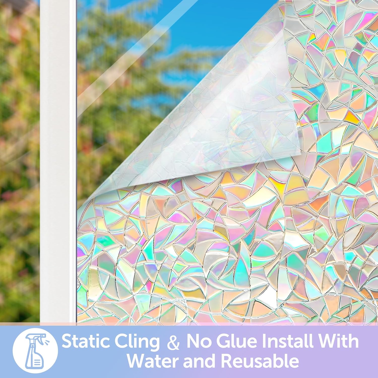Rainbow Window Privacy Film No - Home Decor Free Images review and price