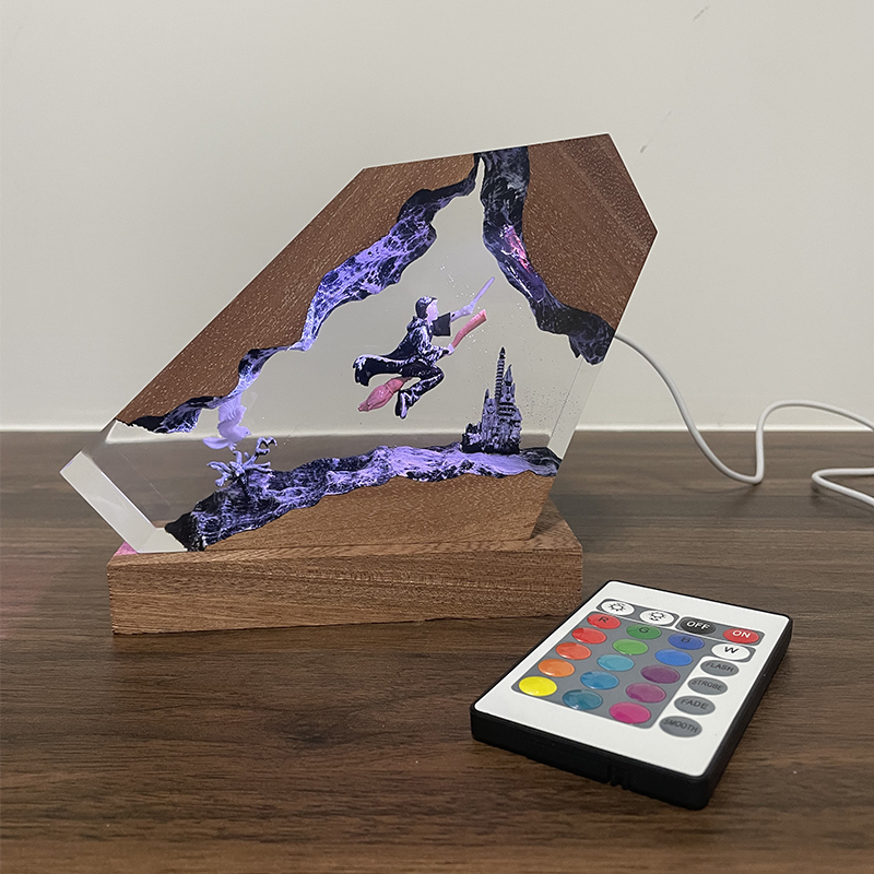 Wood Resin Epoxy Lamp Wizard B - Home Decor Resin review and price