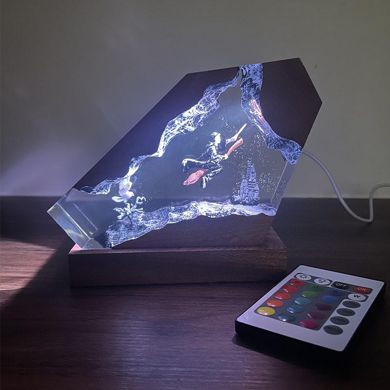 Wood Resin Epoxy Lamp Wizard B - Home Decor Resin review and price