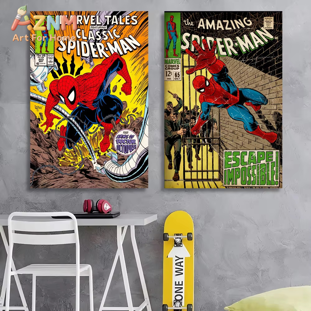 Watercolor Spiderman Graffiti  - Watercolor Poster Print review and price