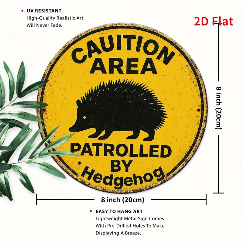 Vintage Rustic Hedgehog Patrol - Home Decor Yellow review and price