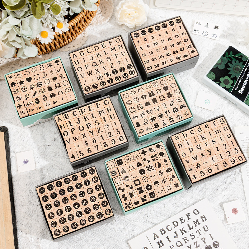 42 Wooden Seals with Numbers,  - Wooden Letter Sign review and price