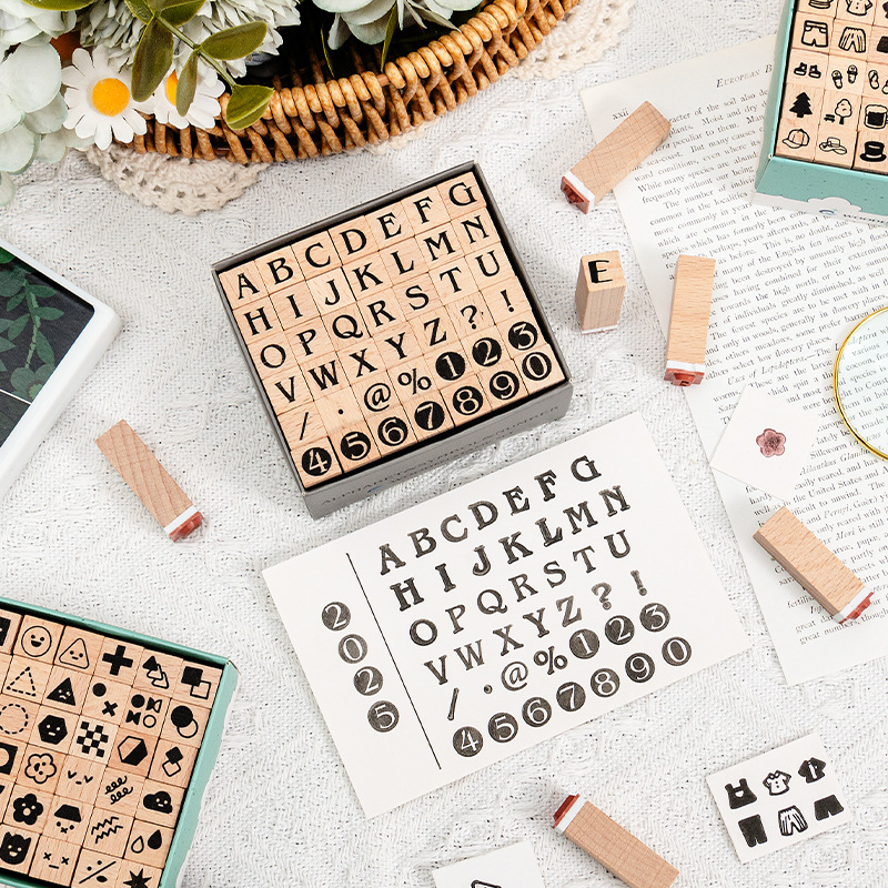 42 Wooden Seals with Numbers,  - Wooden Letter Sign review and price