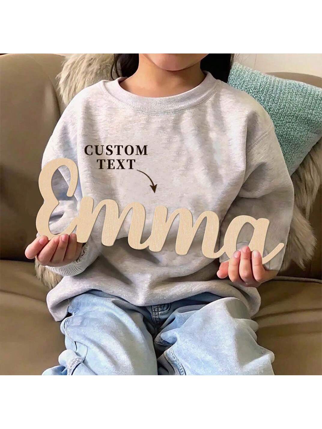 1pc Lovely Emma example Custom - Wooden Letter Sign review and price