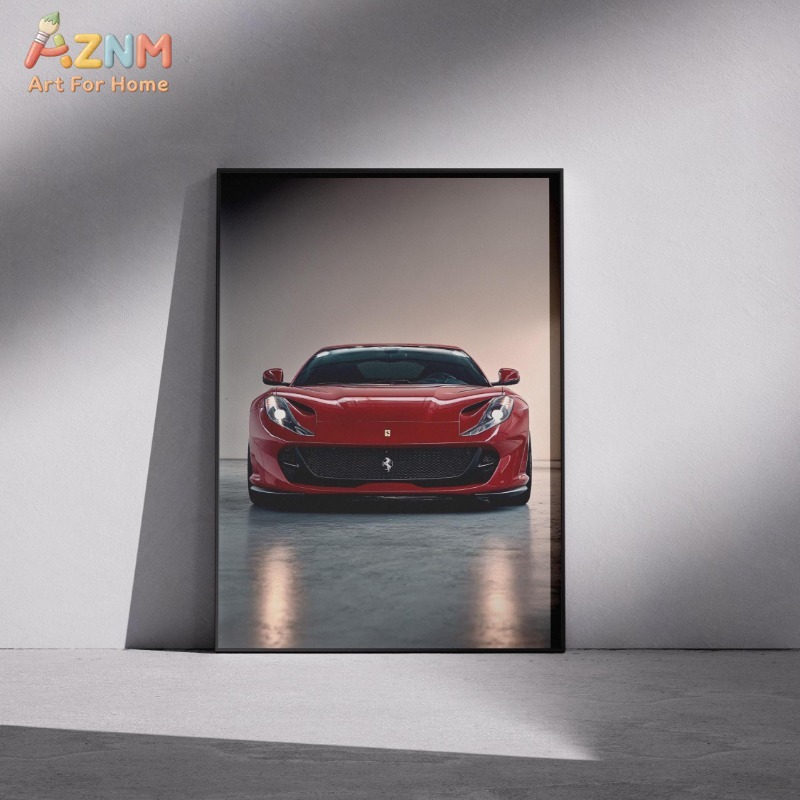 AZNM Ferrari Supercar Collecti - Watercolor Poster Print review and price