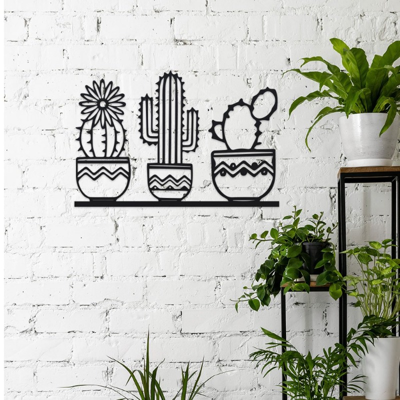 Rustic Cactus Metal Wall Decor - Home Decor Garden Ideas review and price