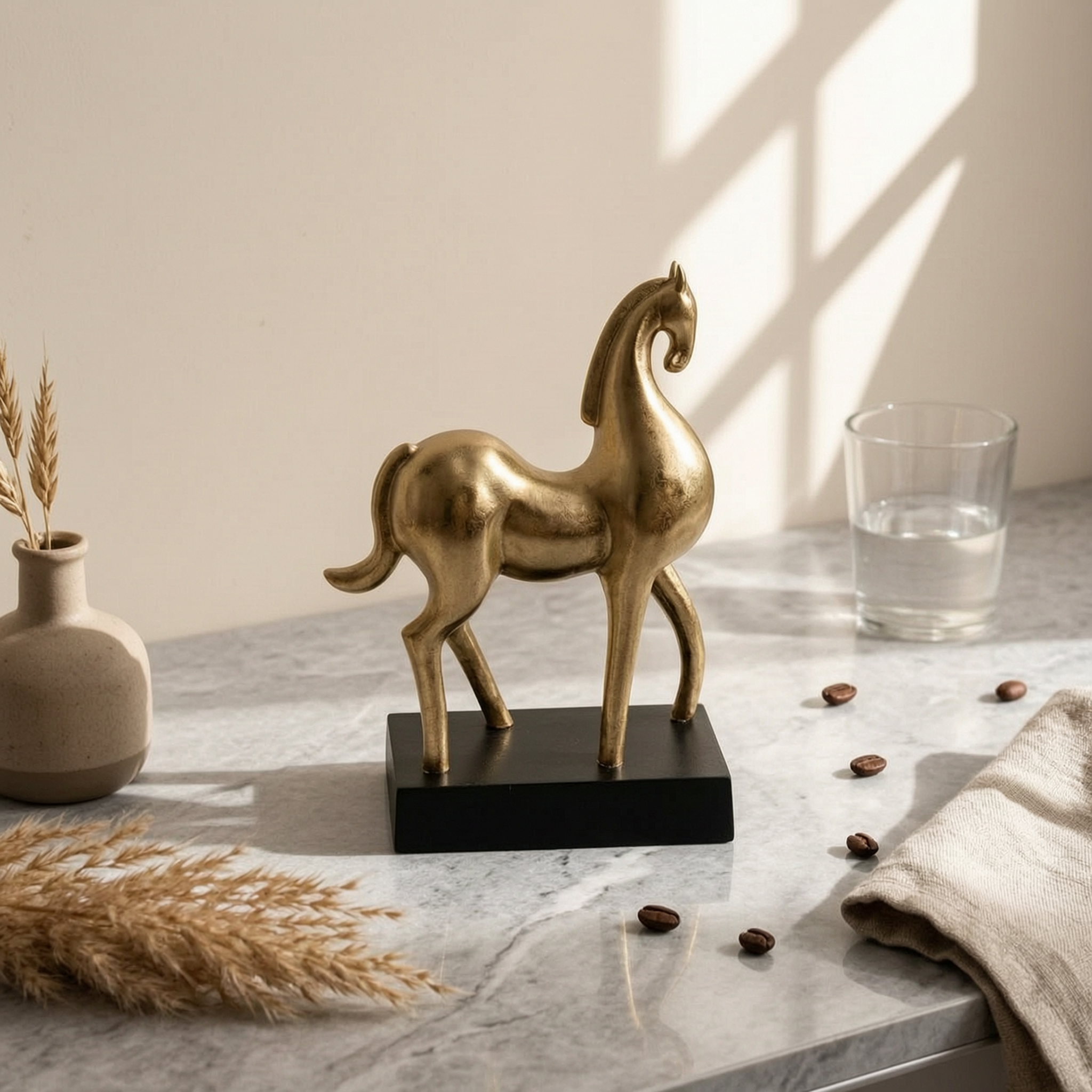 Abstract Horse Sculpture Sleek - Abstract Sculpture Resin review and price