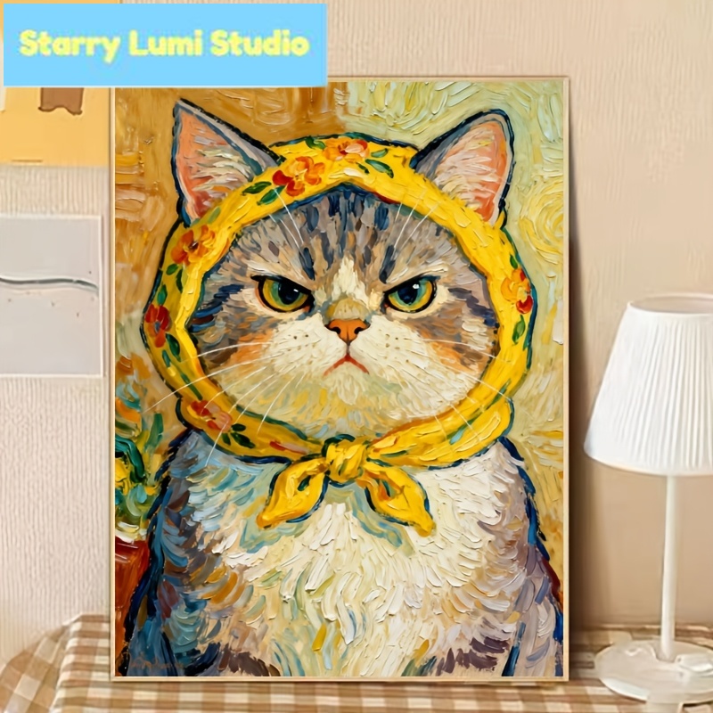 A cat wearing a yellow flower  - Home Decor Yellow review and price