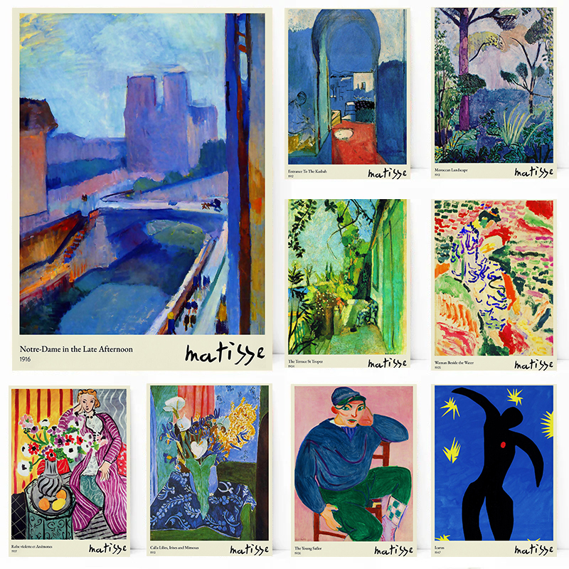 French Fauvism Painter Henri M - Watercolor Poster Print review and price