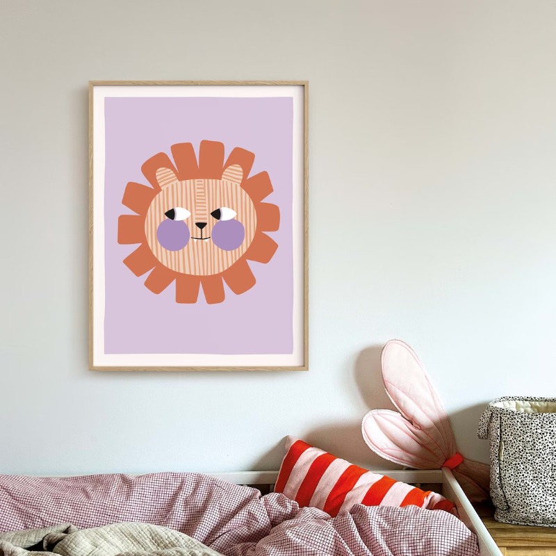 Cartoon Cute Animals Illustrat - Watercolor Poster Print review and price