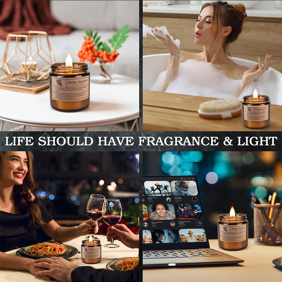 Brown Glass Cup Smokeless Soy  - Home Decor Glass review and price