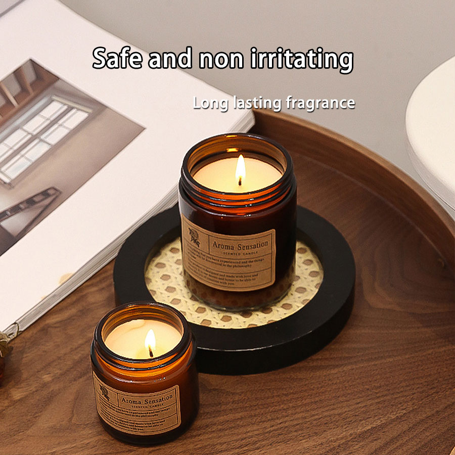Brown Glass Cup Smokeless Soy  - Home Decor Glass review and price