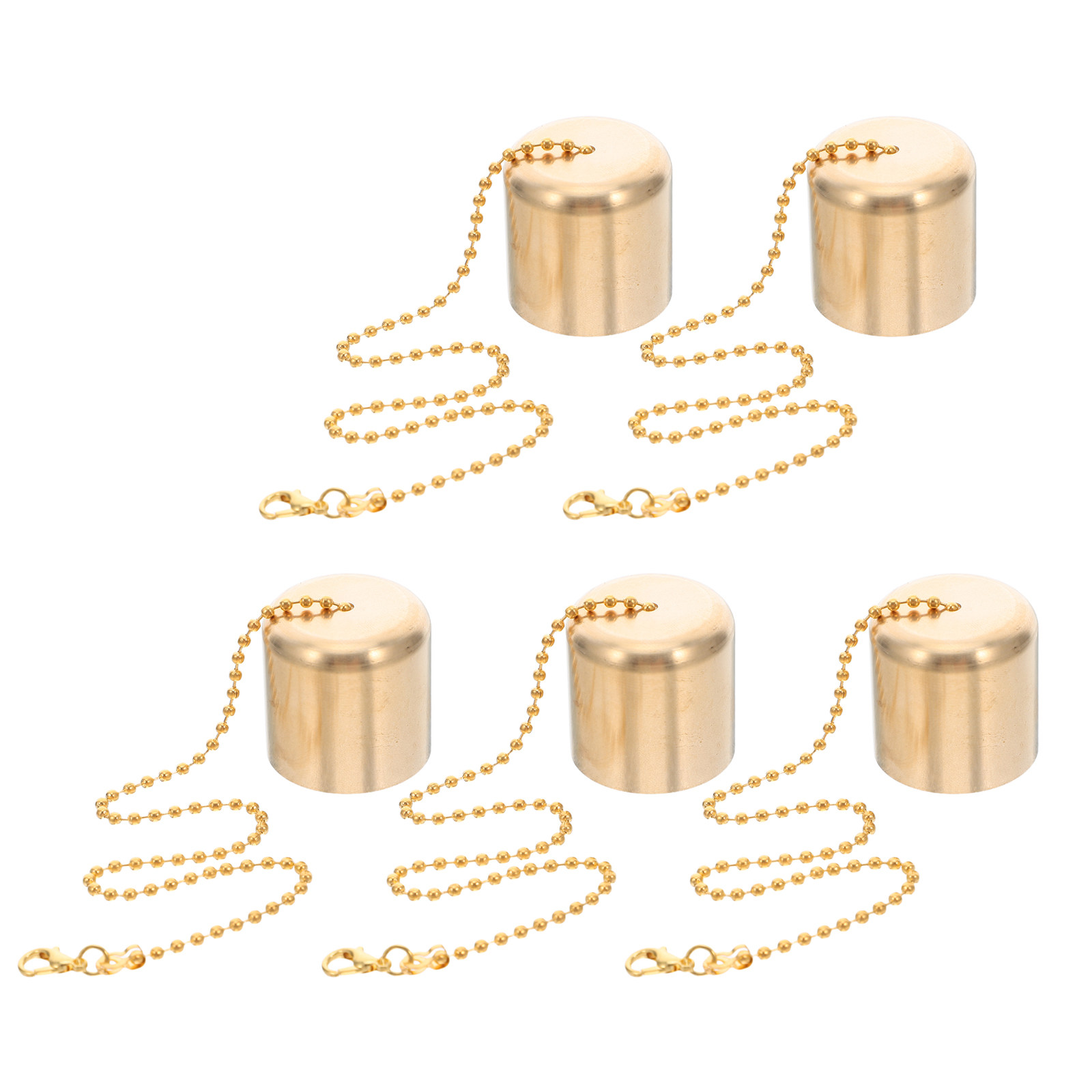 5Pcs Brass Extinguisher Retro  - Home Decor Yellow review and price