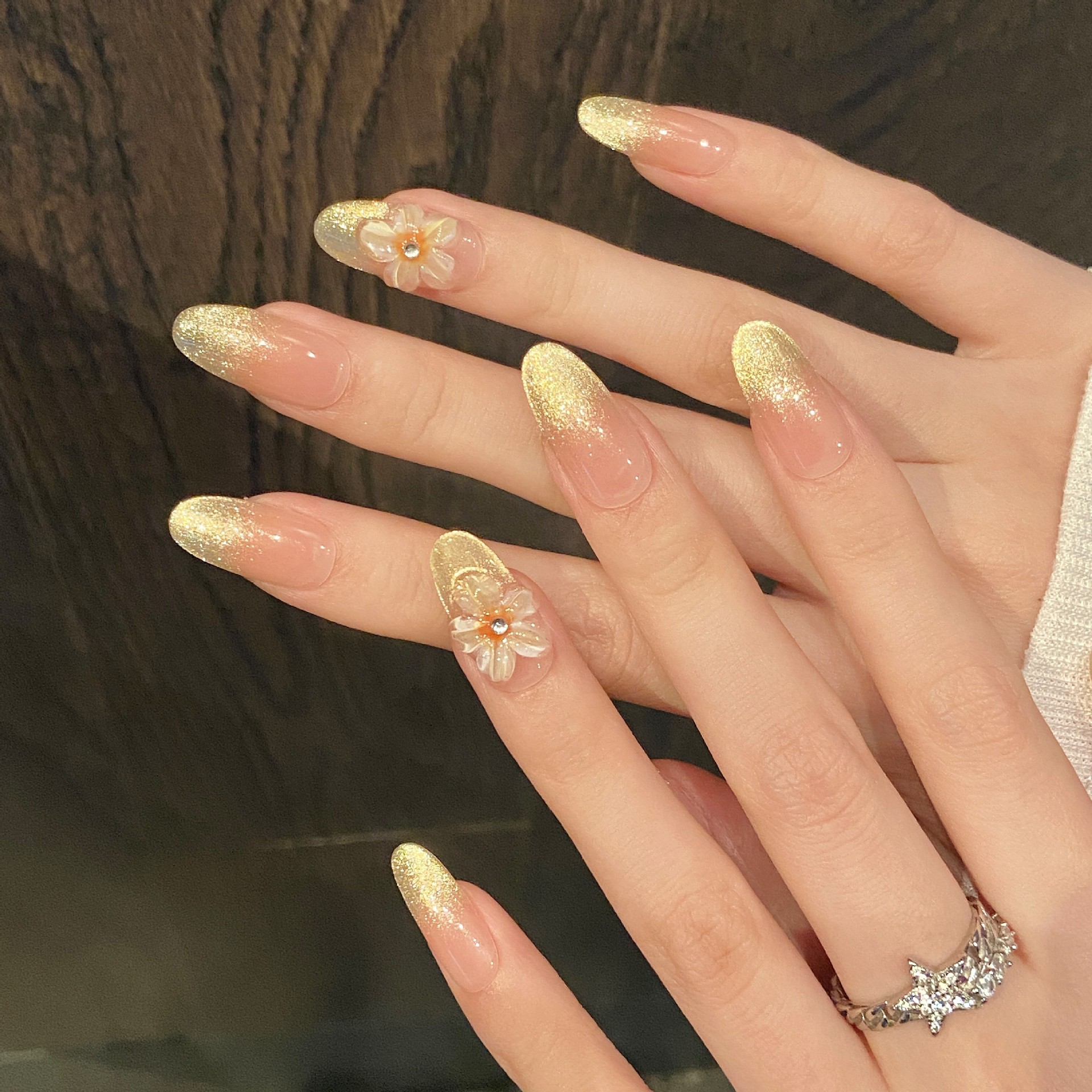 10pcs Handmade Press on Nails  - Home Decor Yellow review and price